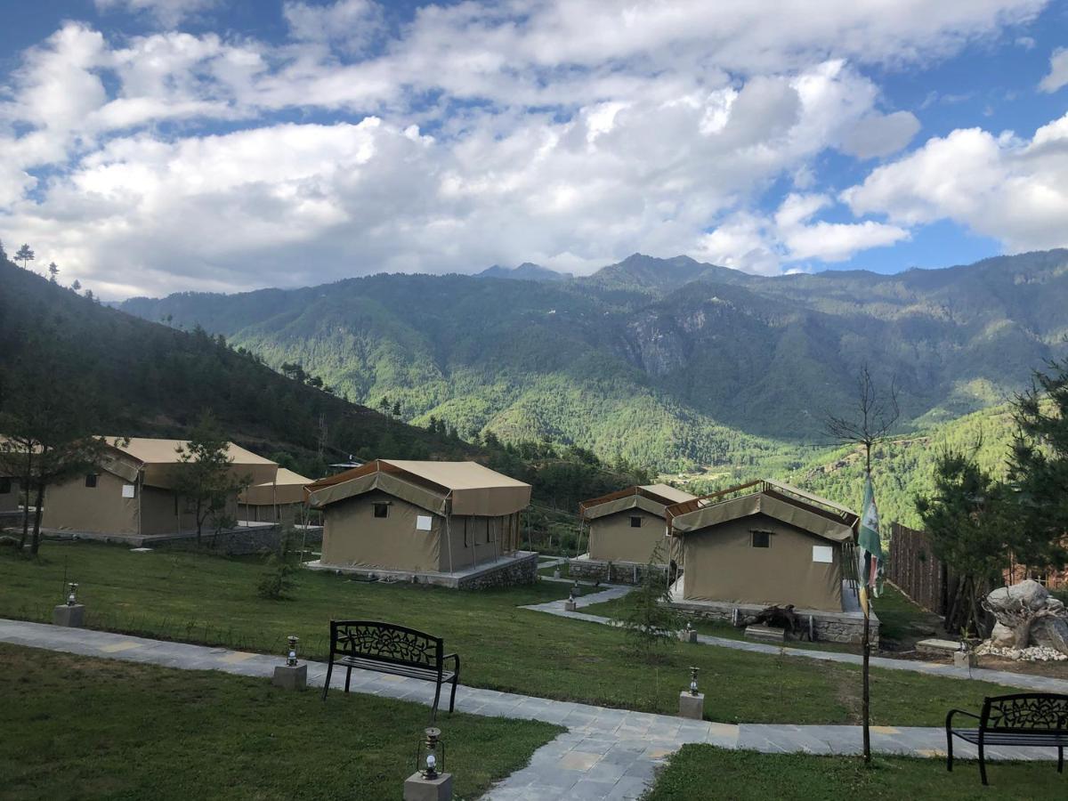 The Tiger Nest Camp Hotel Paro Exterior photo